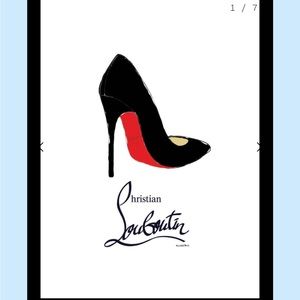 Fairchild Paris Christian louboutin heel framed art